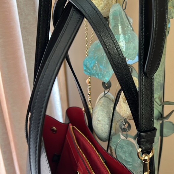 COACH 2-WAY BLACK REVERSIBLE CROSSBODY- TOTE PRISTINE - Picture 10 of 17